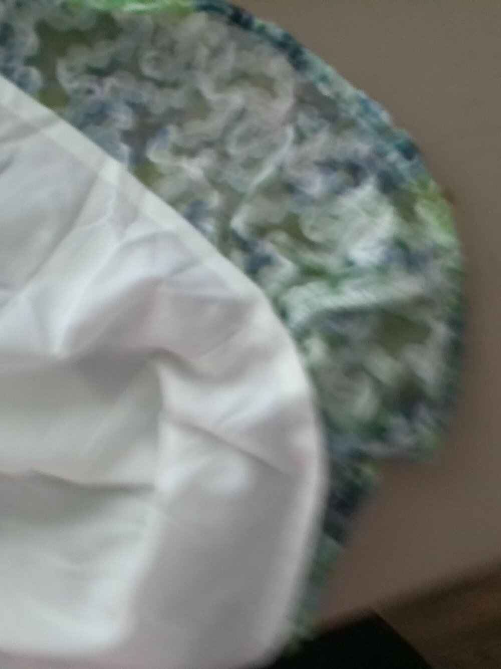 TUCKERNUCK Long Slve Ruffle Collar V-Neck White w/Florals Lacy Overlay Dress XXL - Picture 6 of 11